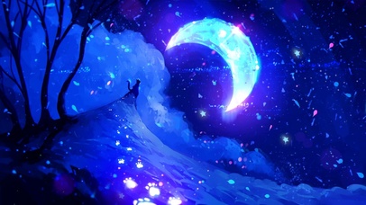 月亮星光