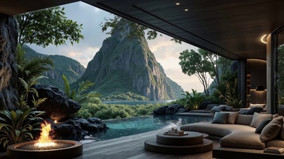 湖山庭院