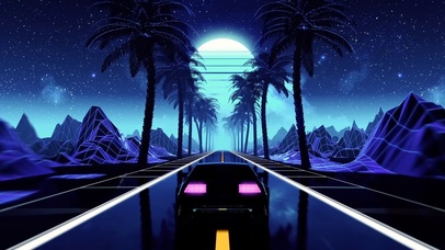 反向波动画公路汽车