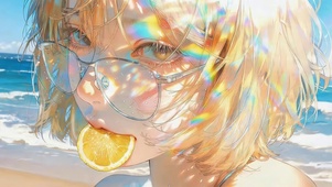 柠檬短发女孩