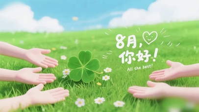 8月你好-掌心夏光的幸运