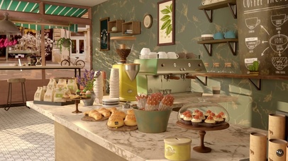 春天西餐厅蛋糕甜点店