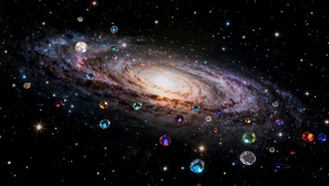 宇宙钻石星空旋转黑洞银行星河