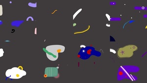创意卡通彩色流体转场MG动画