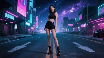 赛博朋克飒女