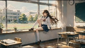 教师的长发萝莉