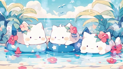 海上夏日猫咪