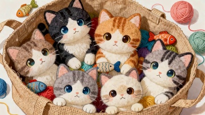 口袋里的可爱猫咪