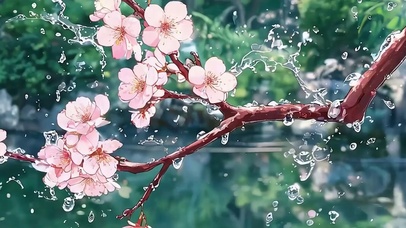 护眼树木带鱼屏