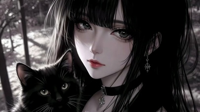 氛围少女和黑猫