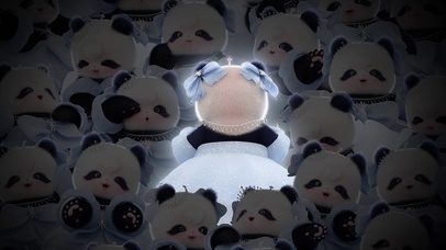 熊非熊可爱公主发光壁纸