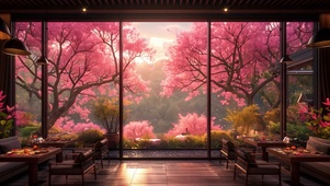 唯美落花木屋
