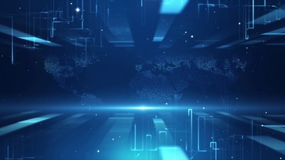 科技空间线条蓝色动态科技背景