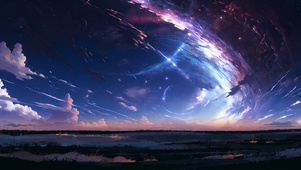 插画-星之夜