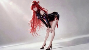 红发旗袍女神
