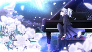 少女仰望星空