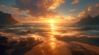 太平洋海岸的壮阔景色