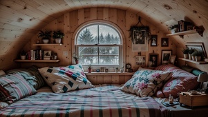 【雪景】阁楼外的雪