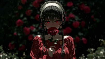 雨中玫瑰约尔