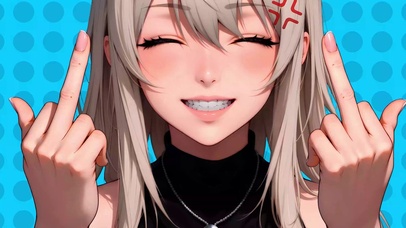 嫌弃脸少女