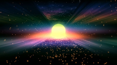 唯美太阳粒子霞光