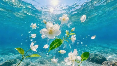水下栀子花