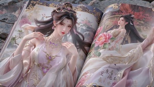 画中美人