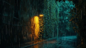 雨中小巷