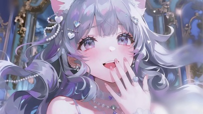 可爱清新猫耳少女