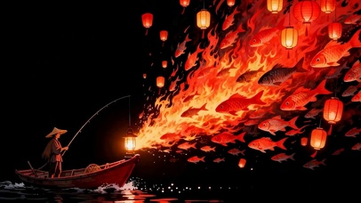 夜景灯火喜庆