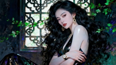 气质复古风美女