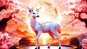 中国风梅花鹿