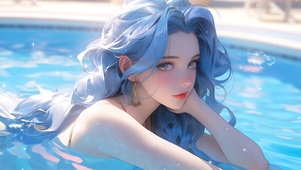 夏日泳池