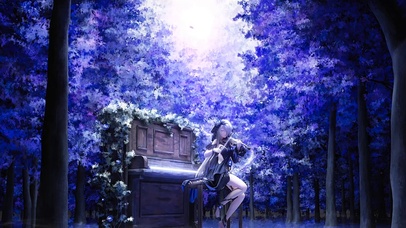 森林小提琴女神