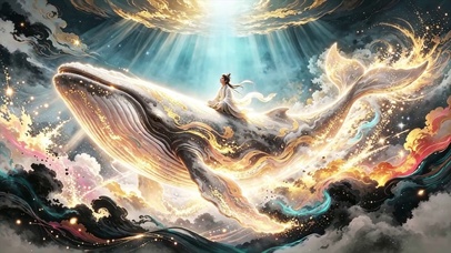 鲲游水墨奇幻苍穹