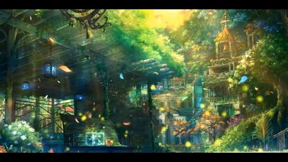 唯美的树林风景