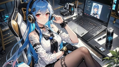 电竞耳机少女（4K静音）