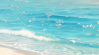 海景带鱼屏
