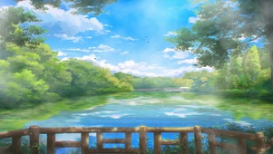 村庄河边