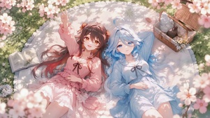 樱花下野餐时光
