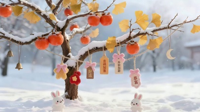 冬日事事如意祝福