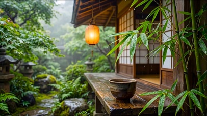 雨景小屋