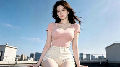 天台清纯美女夏日