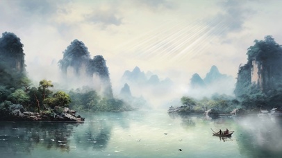 古风山水画