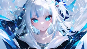 可爱冰霜女孩