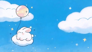 童话云间小兔