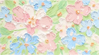 小清新马卡龙色温柔花海