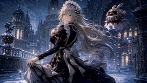 雪夜哥特少女