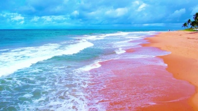 4K唯美沙滩海浪