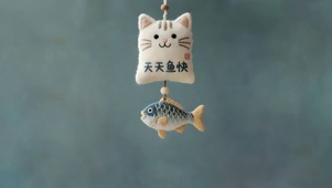 吸引开心 小吊坠 鱼快 